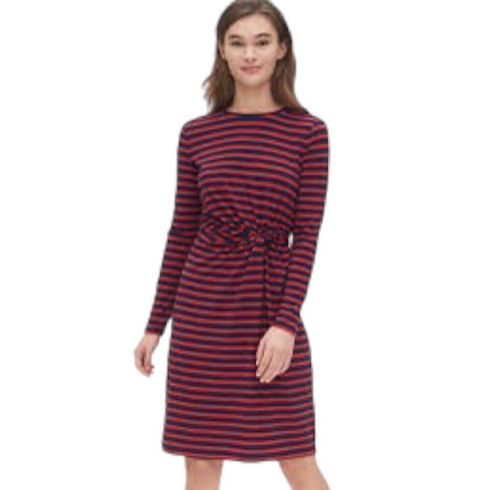 Gap Twist Front Dress in Tencel Medium